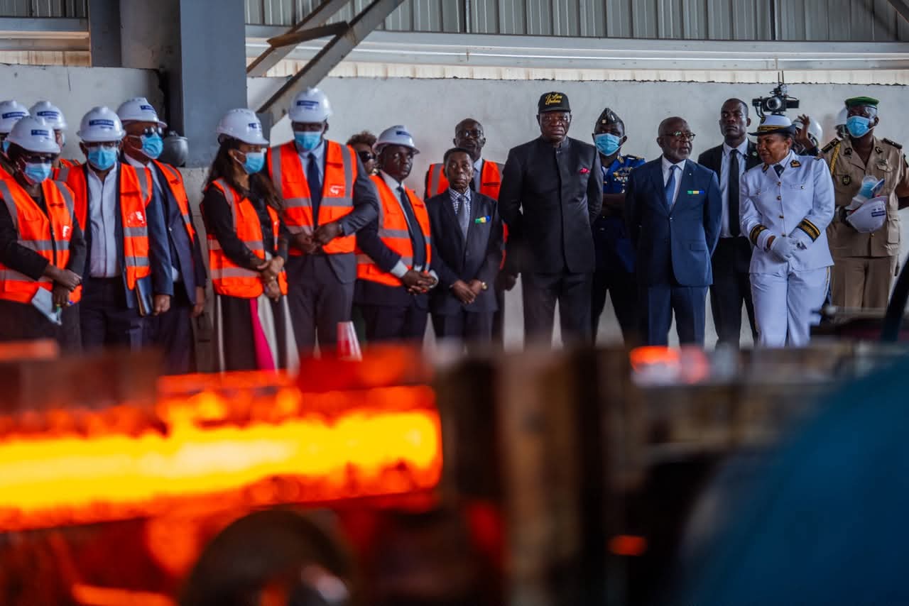 Souveraineté industrielle : Oligui Nguema lance la première production des Aciéries du Gabon