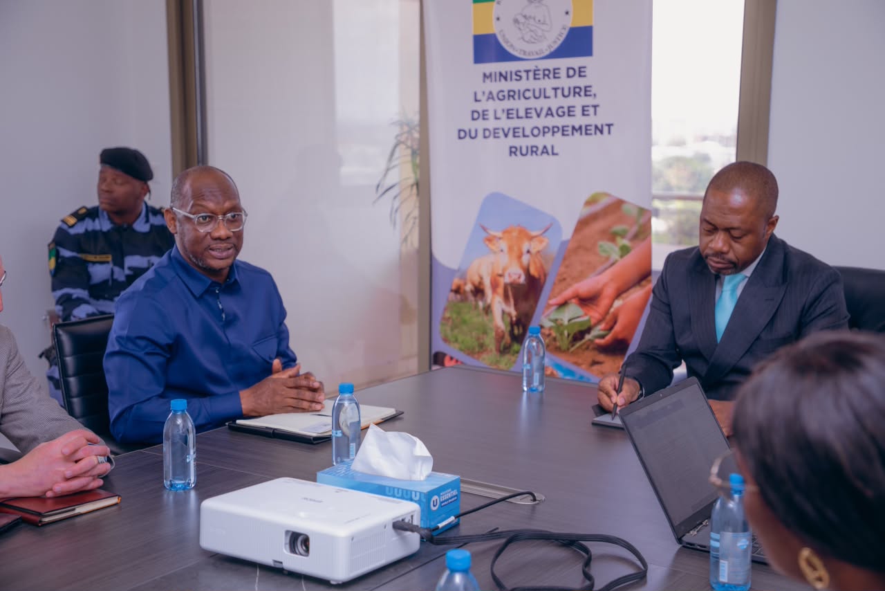 Coopération stratégique : le Ministre de l'Agriculture et le Représentant résident de la Banque mondiale unissent leurs visions pour l'essor agroalimentaire du Gabon
