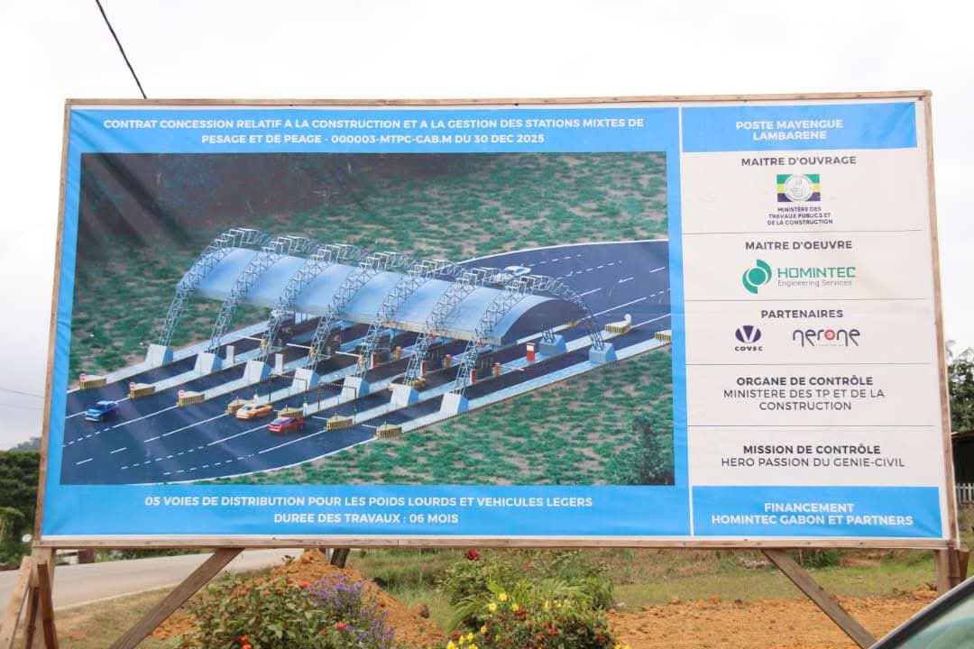 Péage de Mayengué dans le Moyen-Ogooué, carrefour Jiji à Akanda : les chantiers de Homintec à l'arrêt, les populations exigent des réponses!
