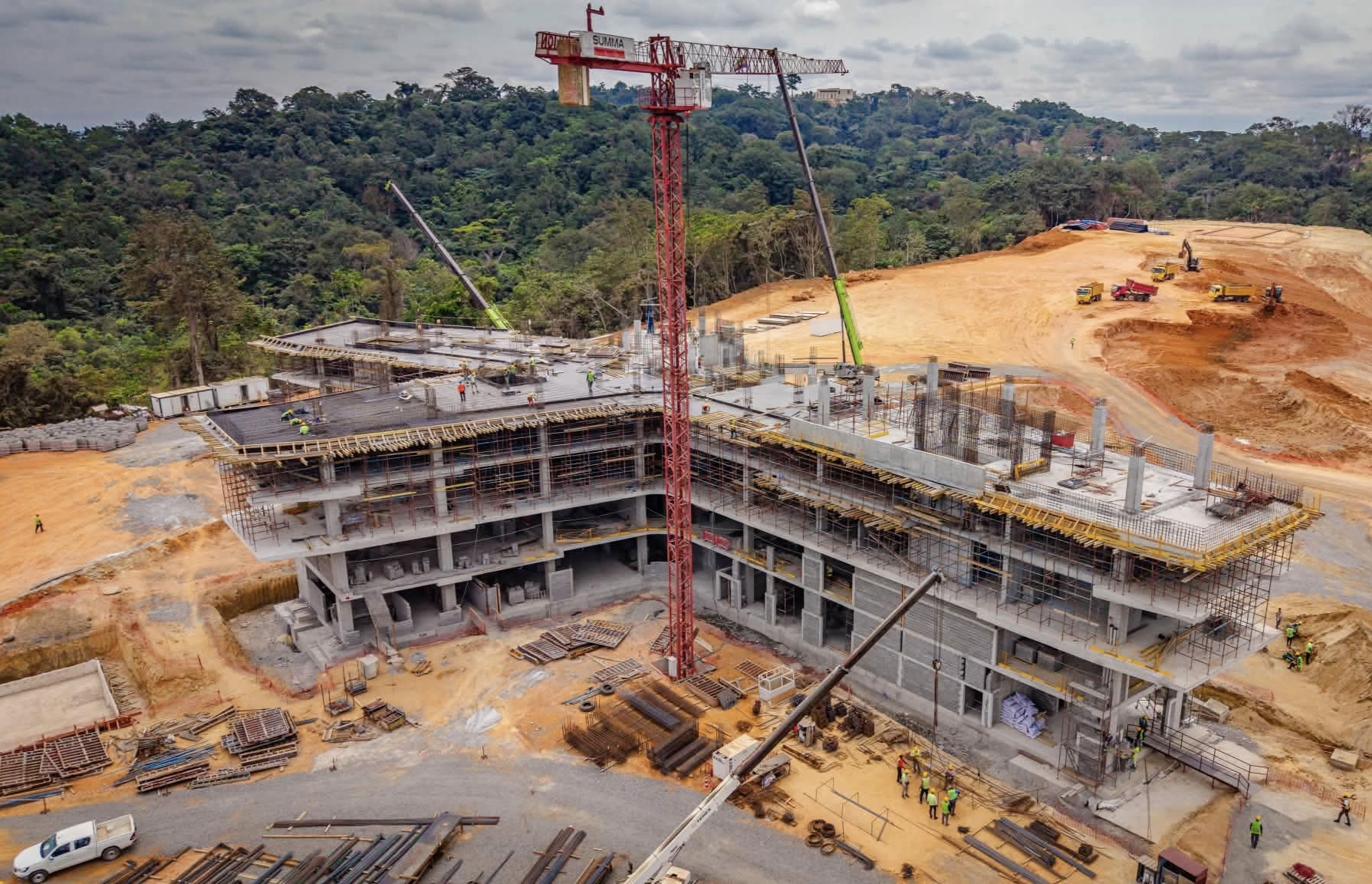 Diplomatie et modernité : le chantier du futur siège des Nations Unies à Libreville franchit des étapes décisives