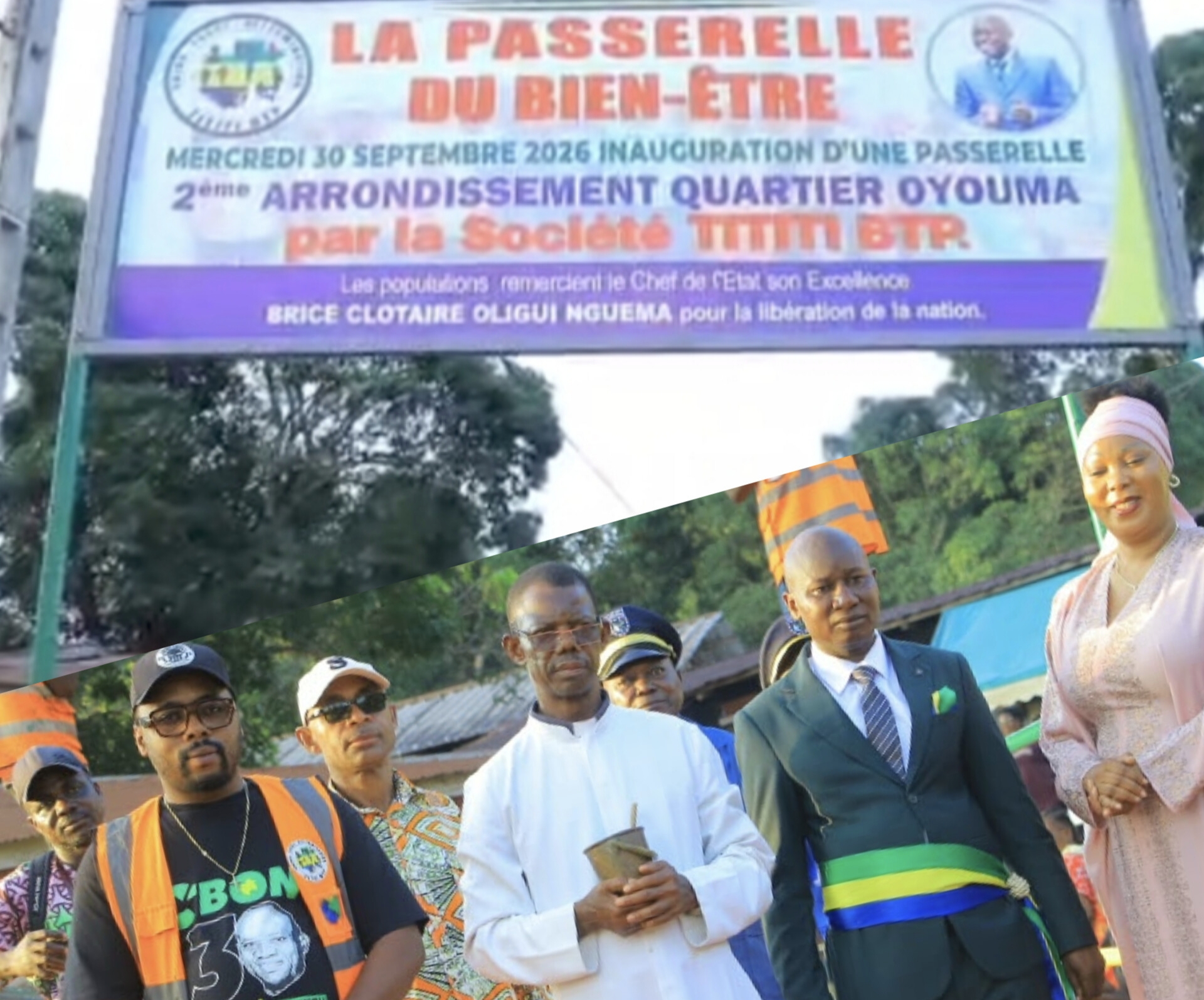 Modernisation et désenclavement à Franceville : l'entreprise TITITI BTP livre deux nouvelles passerelles sous l'impulsion du Chef de l'État Oligui Nguema