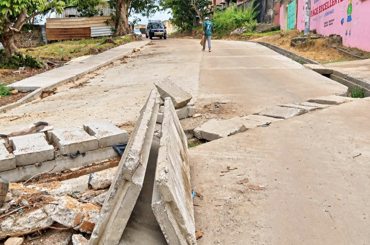 Infrastructures routières : le chantier du tronçon BGFI - Transfo - Bel-Air dans le premier arrondissement de Libreville abandonné par la S.D.C.G?