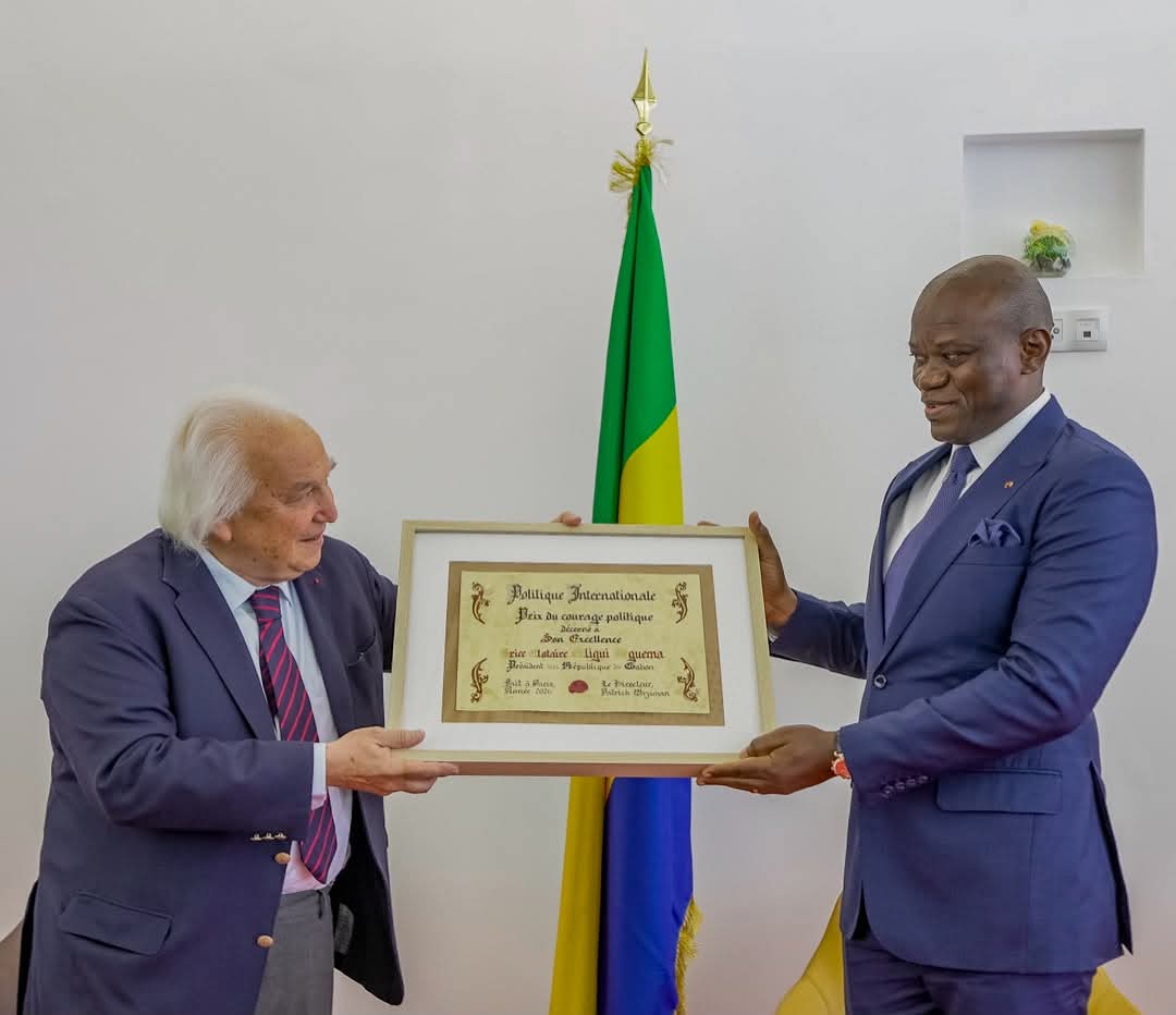 Rayonnement diplomatique : Le Prix du Courage Politique 2026 couronne l'audace du Président Brice Clotaire Oligui Nguema