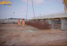 Libreville : le chantier de l’échangeur du carrefour Camp de Gaulle entre dans une phase active